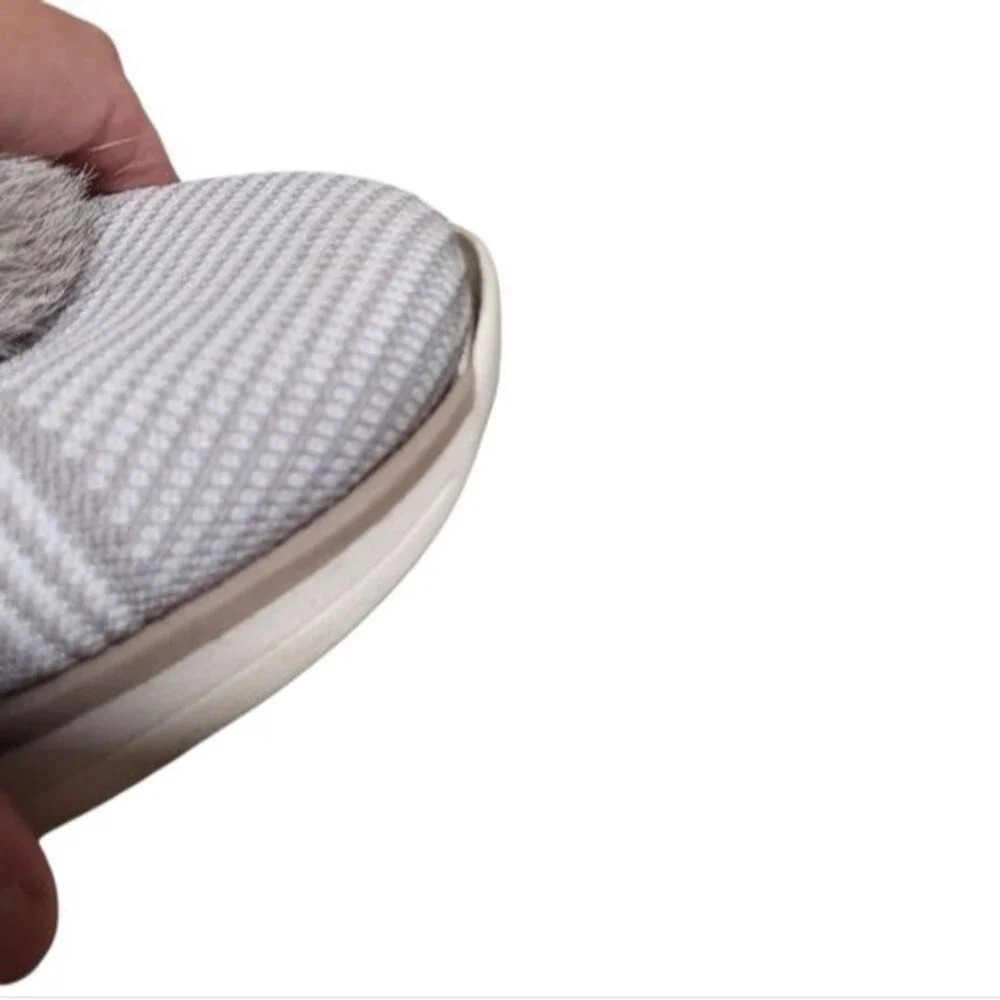 Louise Et Cie Buffie Fur Pom Pom Slip Ons